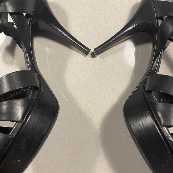 Authentic YSL Tribute Platform Sandals - one strap is ripped (priced to sell) - Picture 3 of 10